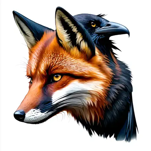 A Fox And A Raven