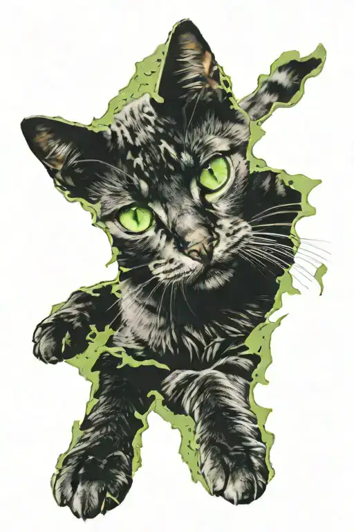 Cat With Green Eyes