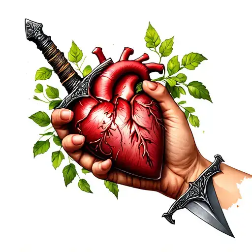 A Hand That Plants A Heart With A Dagger