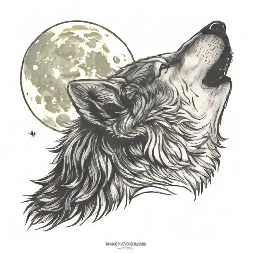 Wolf Howling At The Moon