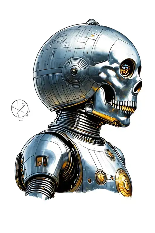 C3po With Death Star Backwards