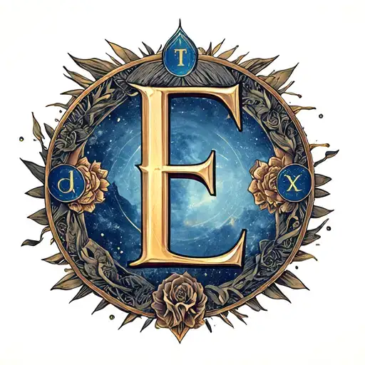 The Virgo Zodiac Sign With Letter E