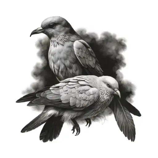 Dove And Raven
