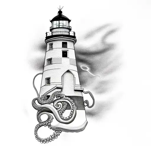 Lighthouse With Octapus