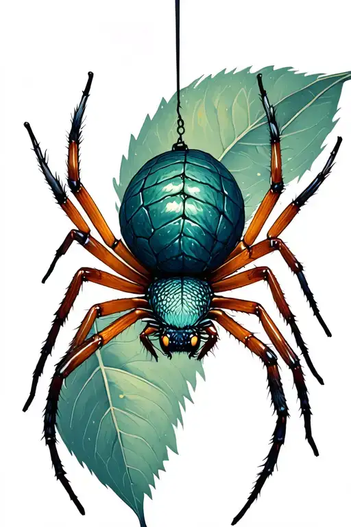 Few Forever With A Tiny Spider Dangling From A String