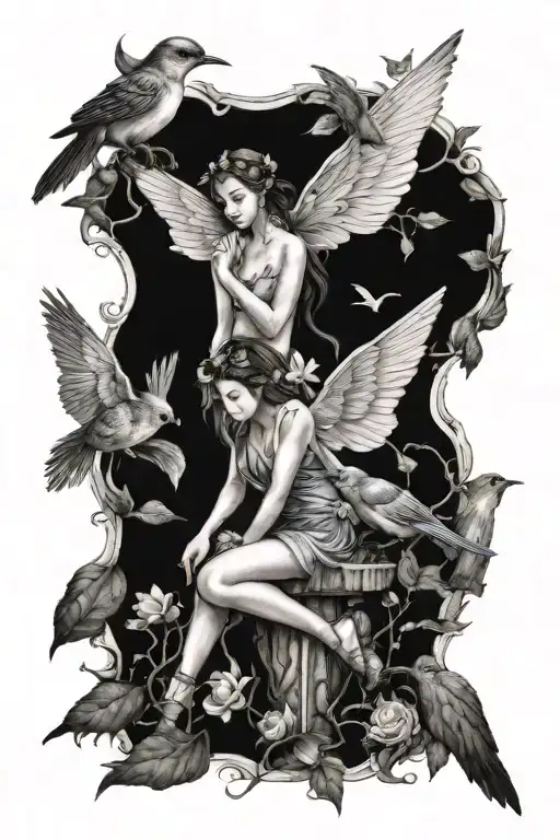 Fairy And Birds