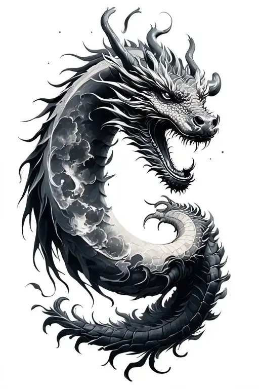 Moon And Dragon