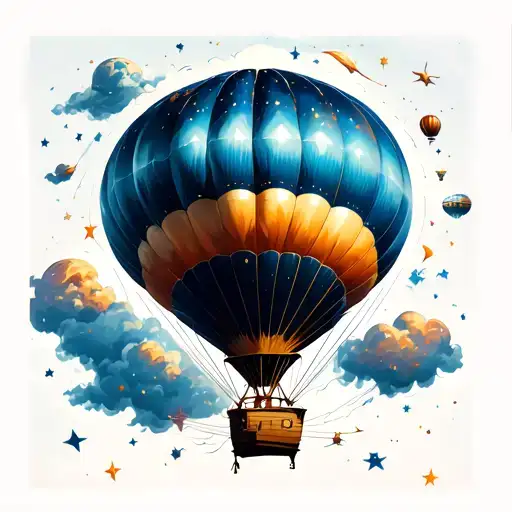 Hot Air Balloon In Space