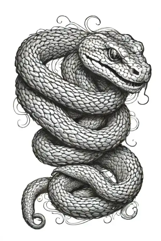 Snake Coiled