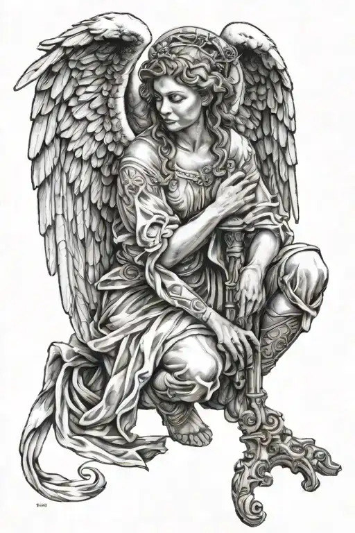 Angel Kneeling