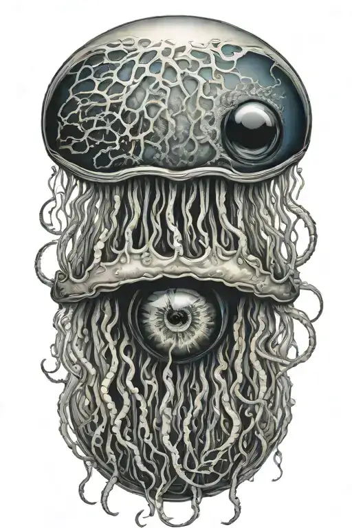 Jelly Fish Morphing Into An Eyeball