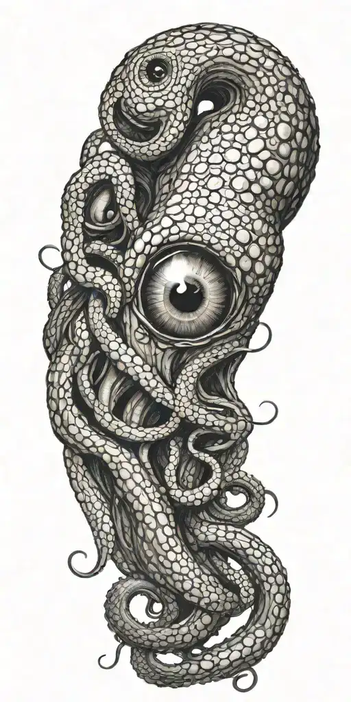 Octopus Tentacles Morphing Into Eyeball
