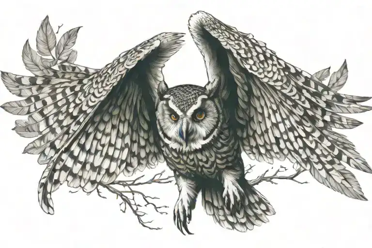 Owl Flying