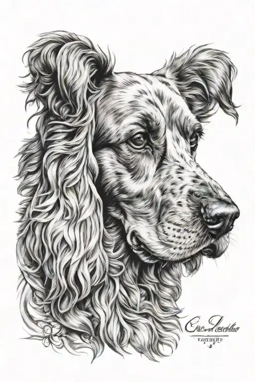 Cocker Spaniel Dog Memorial