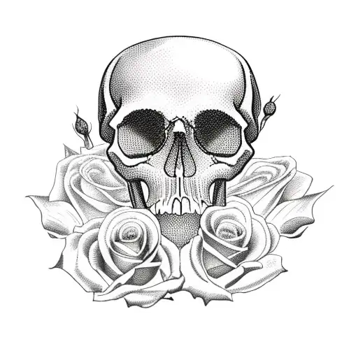 Skull And Roses