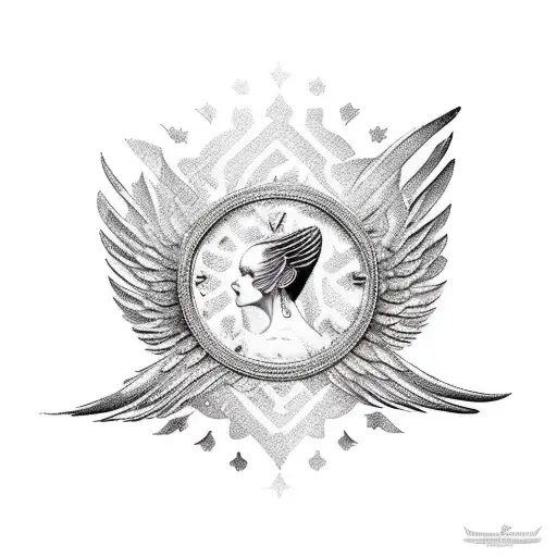 A Women Having Wings Who Loves To Travel And To Be Independent