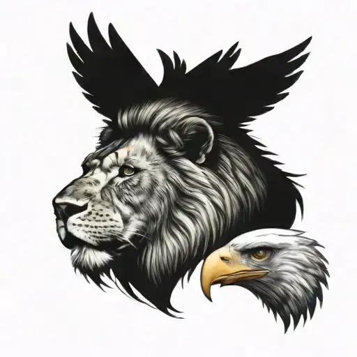 Lion And Eagle Head