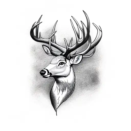 Missouri Timber With Deer