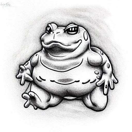 Polytoad From Pokemon Dancing In The Rain