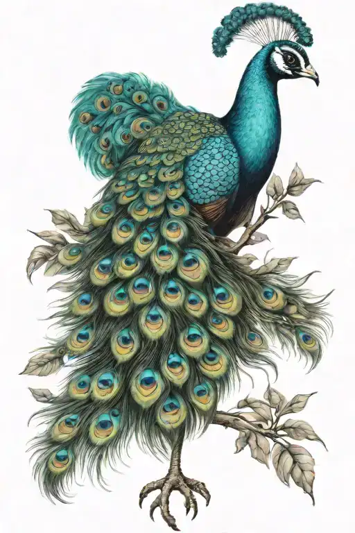 Realistic Peacock