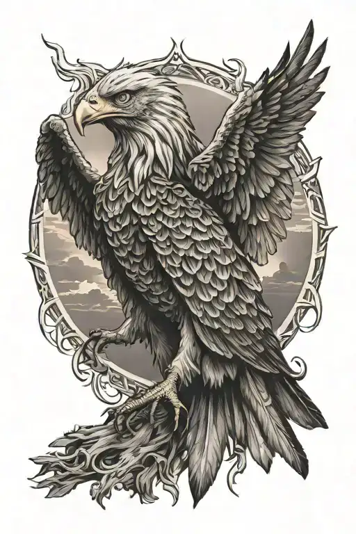 Griffin Eagle Sun Rising