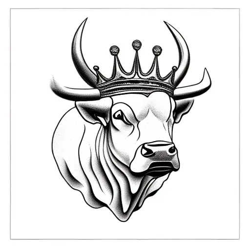 Bull With Crown