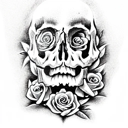 Skull And Roses