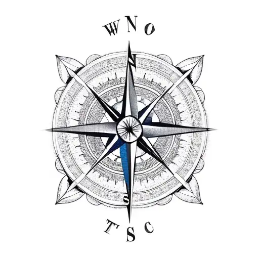Compass With Anchor