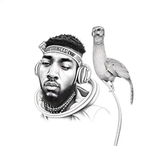 Rapper With Money On Expensive Car Los Angeles