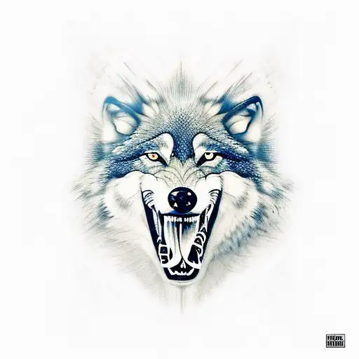 Wolf Open Mouth