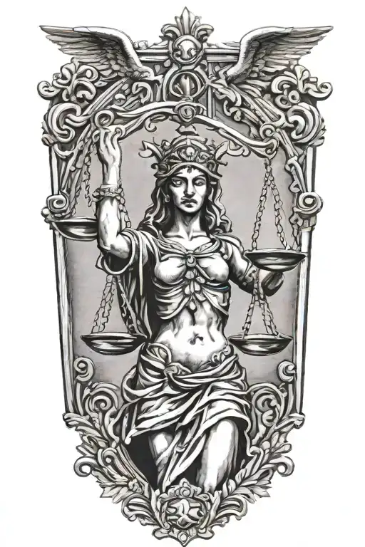Lady Justice Blindfolded