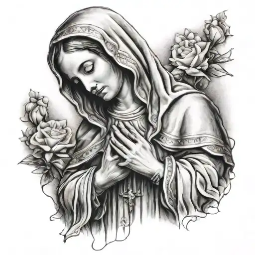 Virgin Mary Praying Hands