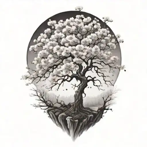 Cherry Blossom Tree Growing