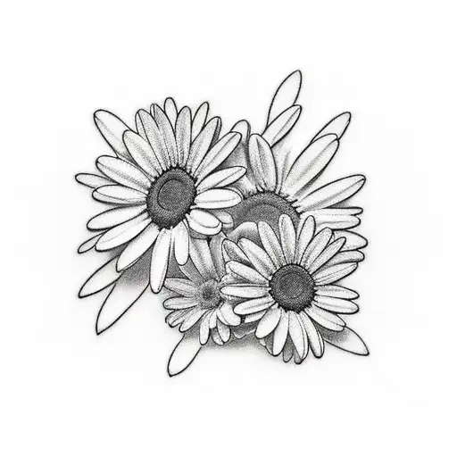 Two Daisy Flowers