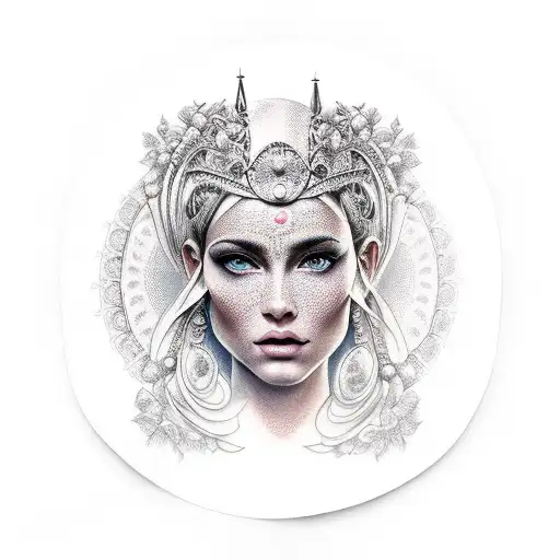 Beautiful Goddess Face