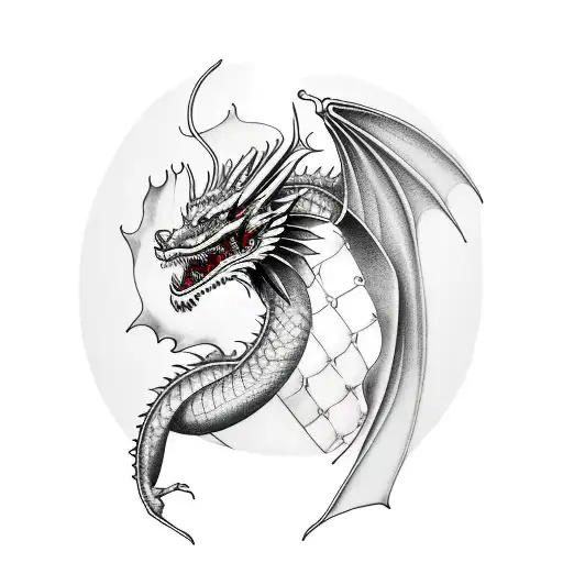 Dragon With Dates Underneath