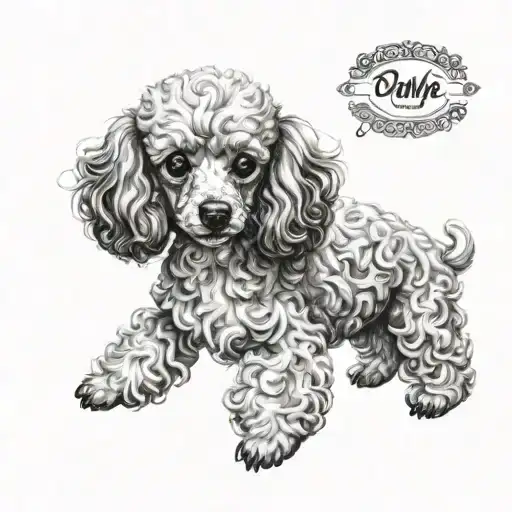 Mini Poodle Portrait