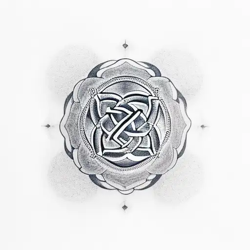 Endless Knot With Bodhi Tree