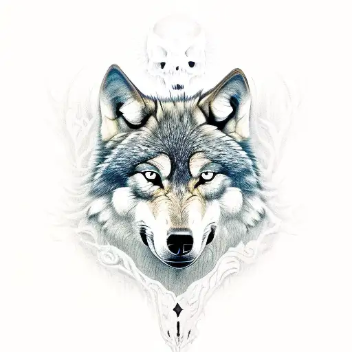 Wolf And Skull
