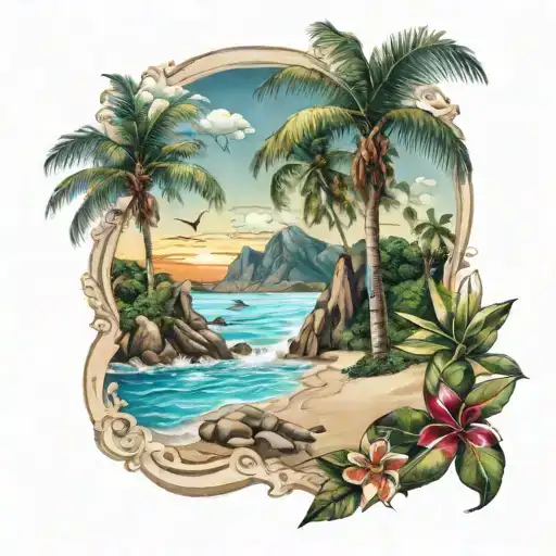 Tropical Beach Landscape