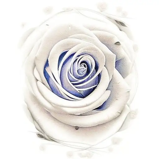 Les Paul Guitar With Roses And Forget Me Not Flowers Wrapped Around