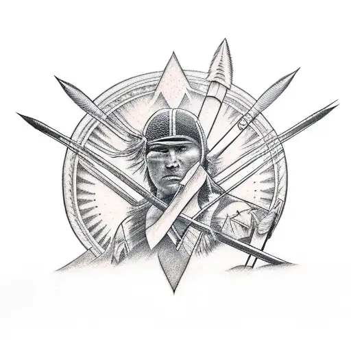 Native Shooting Arrow