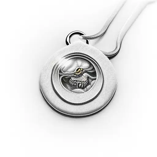 Fist Hold On To Necklace