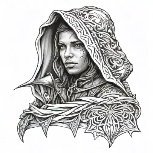 Hood Tattoo Design