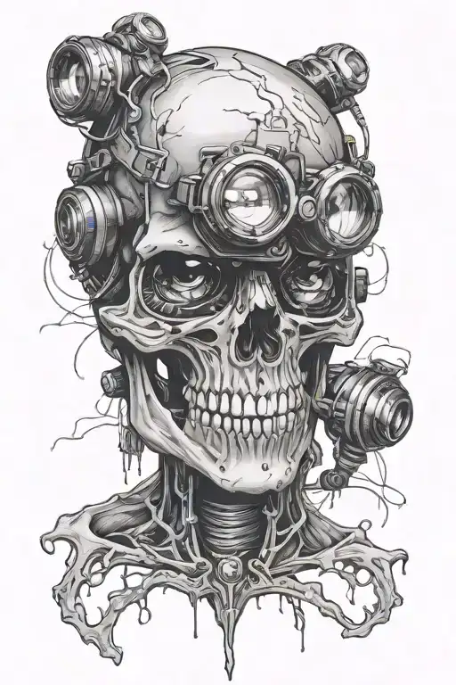 Skull With Night Vision Goggles