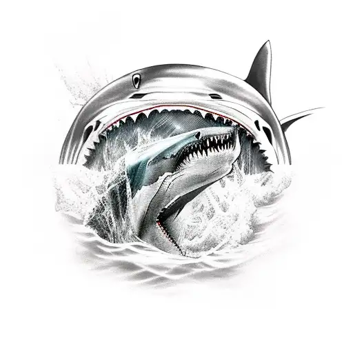 Shark Attacking A Ship