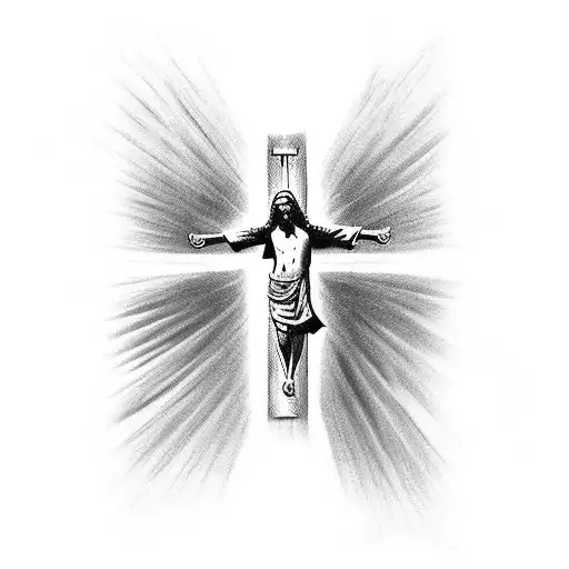 Jesus With Croatian Flag