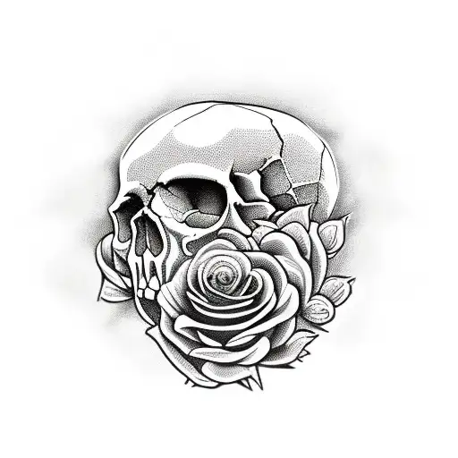 Skull And Roses Diamond