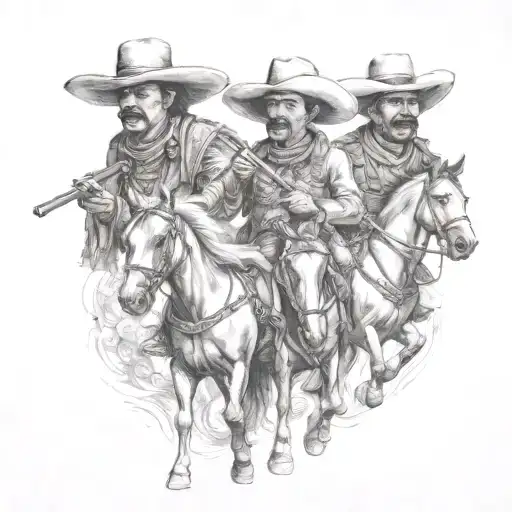 4 Mexican Horsemen