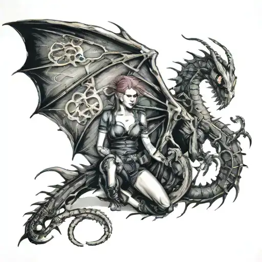 Death And Hell Women Black Widow Dragon Cancer